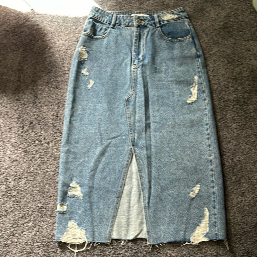 Zara denim skirt